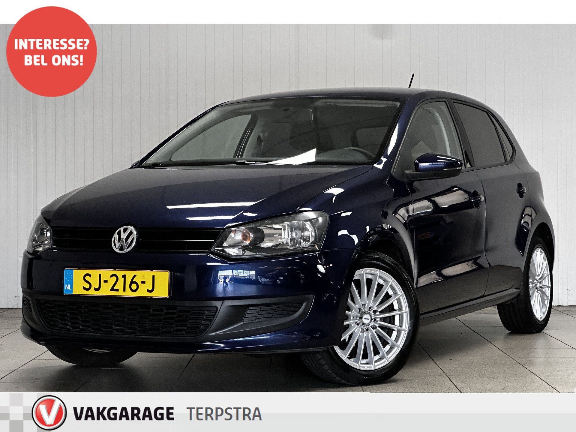 Volkswagen Polo 1.2-12V Trendline/ Distributieketting vervan, Auto's, Voorwielaandrijving, Euro 5, Blauw, 1198 cc