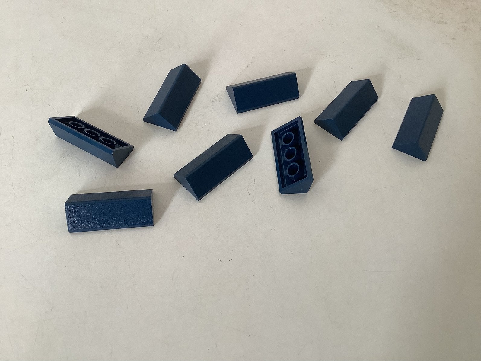 Lego dakpan nokpan 45 2x4 dubbel donker blauw, Ophalen of Verzenden, Gebruikt, Losse stenen, Lego
