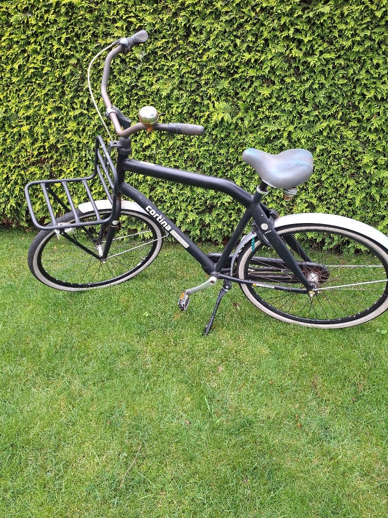 Goede degelijke herenfiets, Terugtraprem, Gebruikt, Versnellingen, 53 tot 57 cm