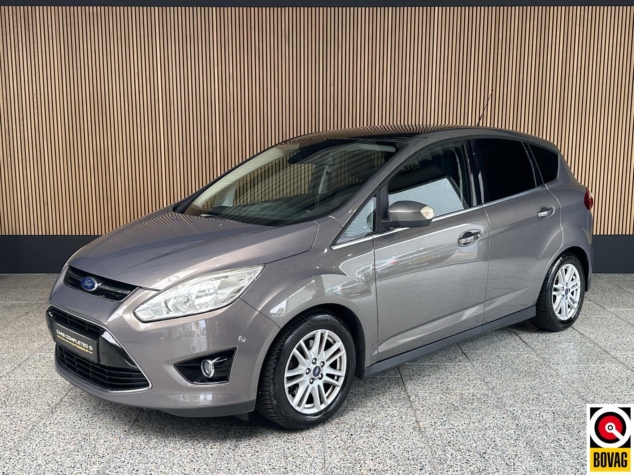 Ford C-Max 1.6 EcoBoost Titanium Panorama dak | Stoelverwarm, Auto's, Voorwielaandrijving, Gebruikt, 4 cilinders, Leder