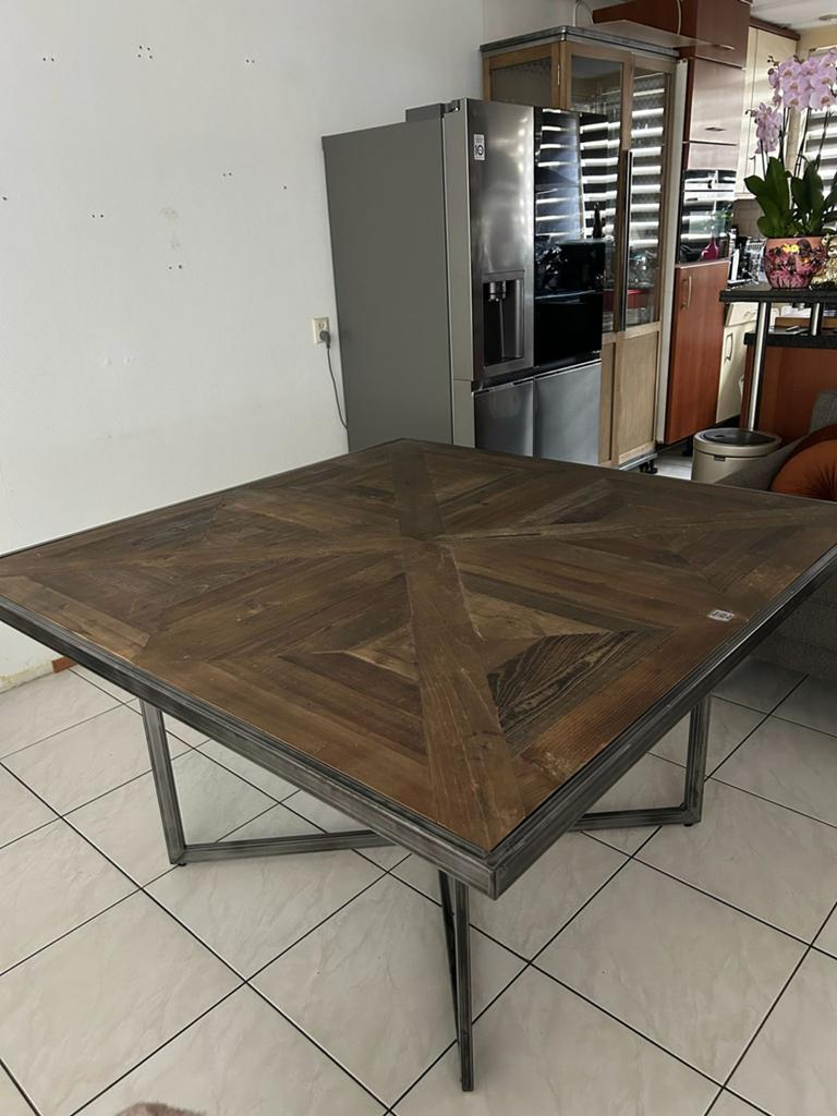 Riviera Maison dining table 140x140, Huis en Inrichting, Tafels | Eettafels, Zo goed als nieuw, 100 tot 150 cm, Rechthoekig, Ophalen