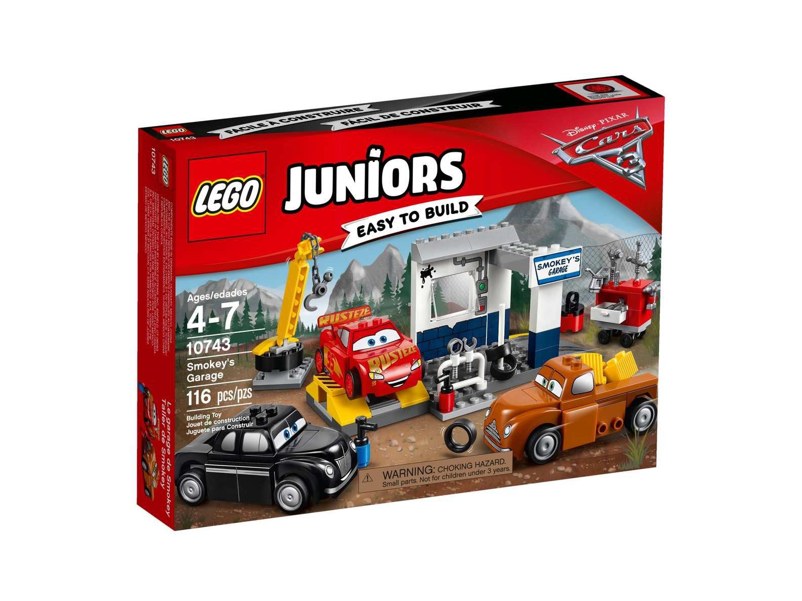 Lego Juniors 10743 Smokey's Garage Disney Pixar Cars 3, Ophalen of Verzenden, Gebruikt