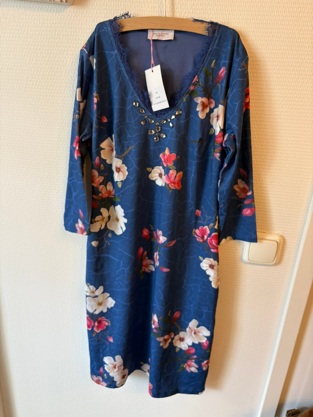 Damesjurk blauw NIEUW, Ophalen, Nieuw, Maat 34 (XS) of kleiner, Blauw