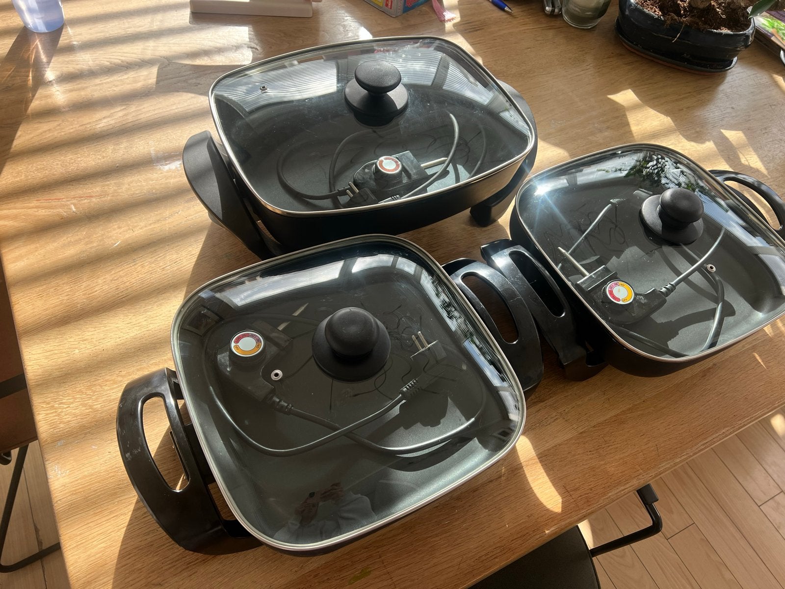 Drie elektrische braadpannen - FH-3030C / Donna FP1326, Ophalen, Gebruikt