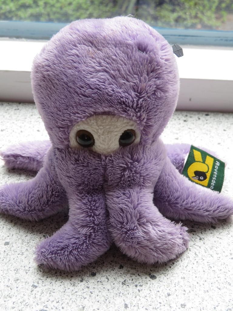 Inktvis inktvisje octopus octopusje merk Ravensden dierentui, Kinderen en Baby's, Speelgoed | Knuffels en Pluche, Paars, Overige typen