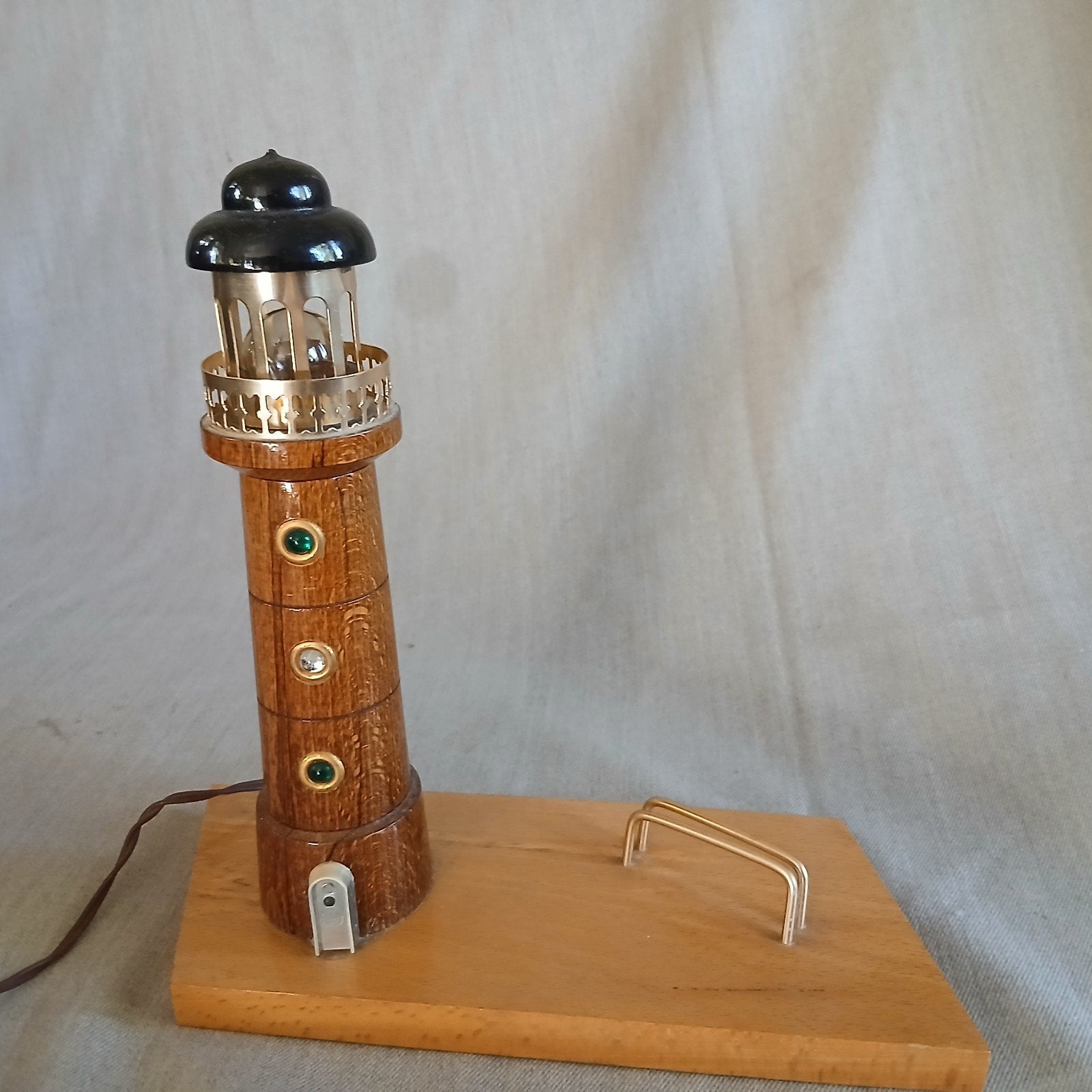 retro, vintage lamp, "Vuurtoren", Ophalen of Verzenden
