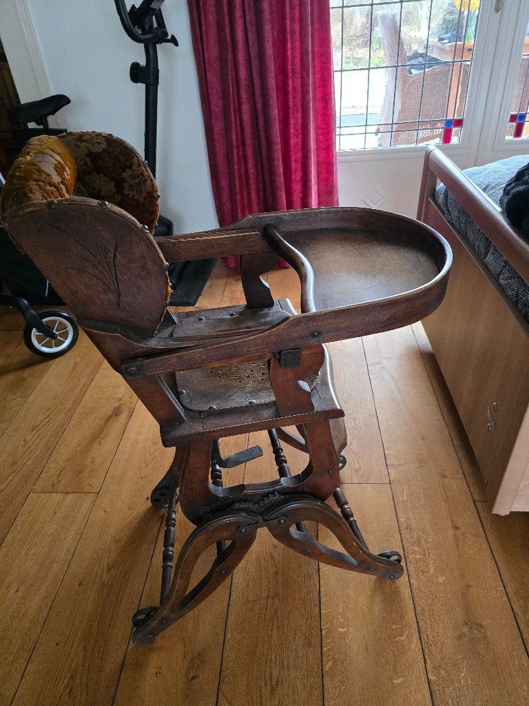 antieke kinderstoel, Ophalen