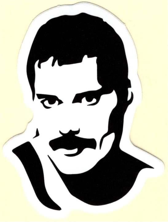 Freddie Mercury sticker #2, Verzenden, Nieuw, Foto of Kaart