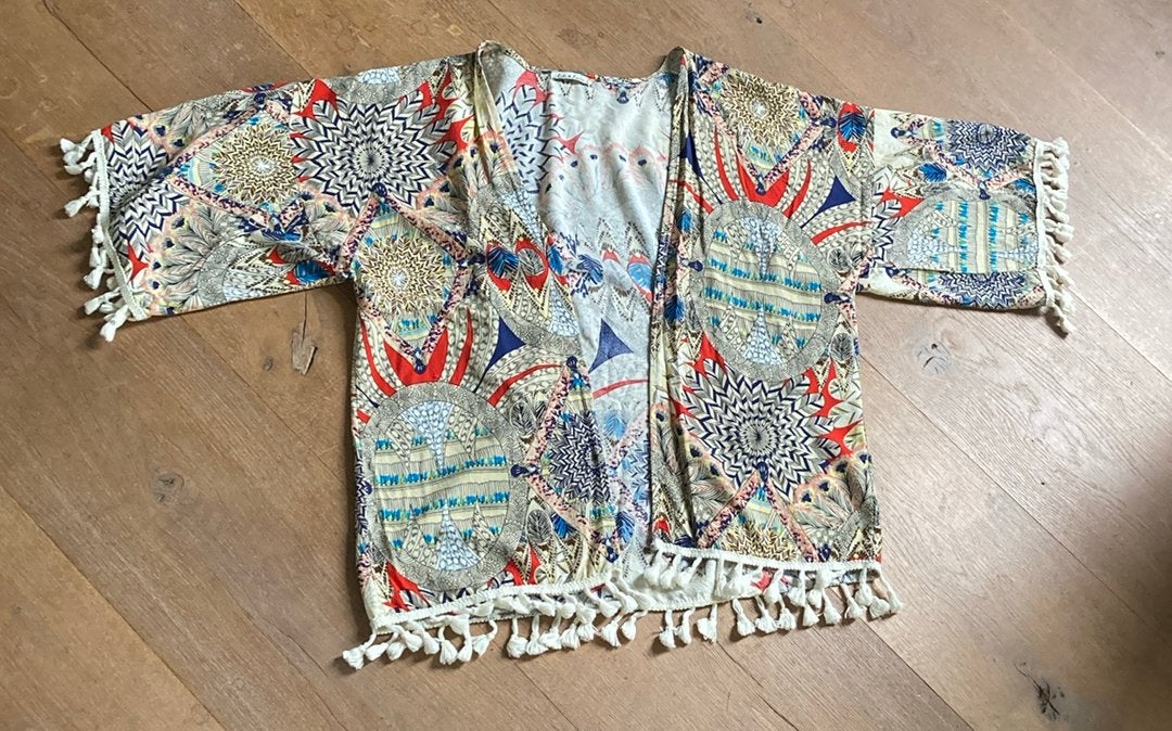 Lili & Lala boho top vest met klosjes, Ophalen of Verzenden, Buitenland