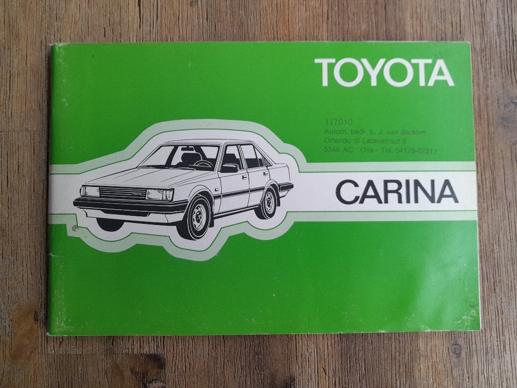 Origineel INSTRUCTIEBOEKJE - 1982 - TOYOTA CARINA - Keurig, Auto diversen, Verzenden