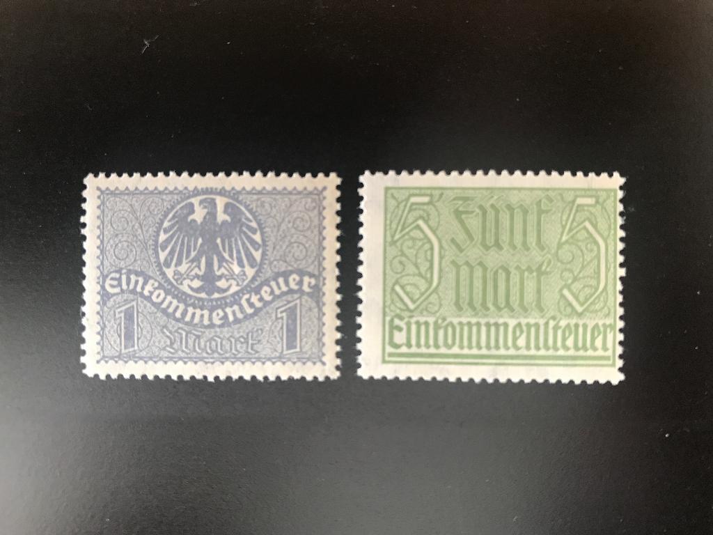 Duitsland belastingzegels, Ophalen of Verzenden, Overige periodes, Postfris