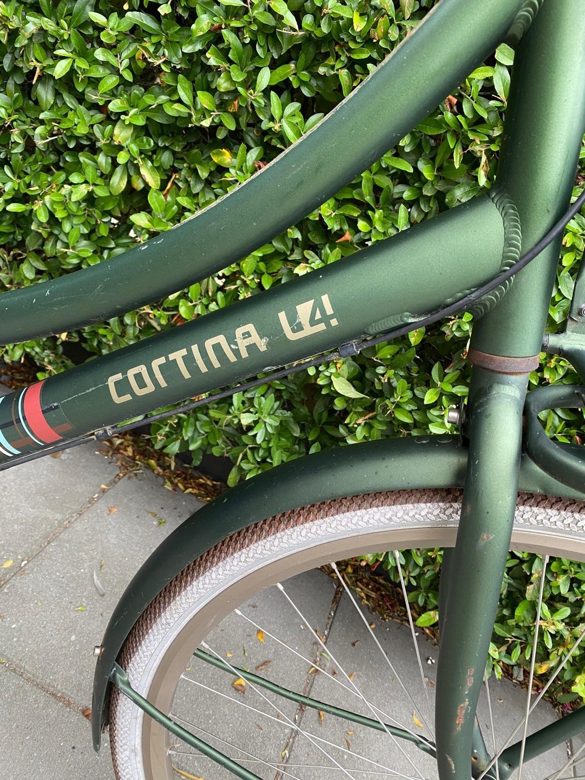 Cortina U4 Transportfiets - Groen, Fietsen en Brommers, Terugtraprem, Gebruikt, Versnellingen, 56 cm of meer