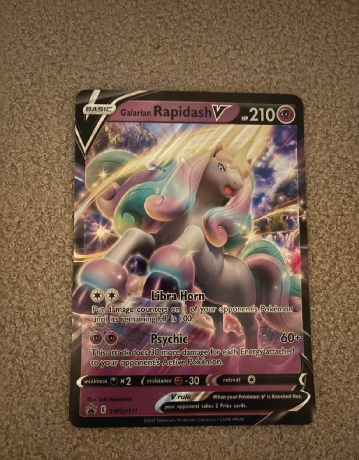 Rapidash v grote kaart, Ophalen of Verzenden, Zo goed als nieuw