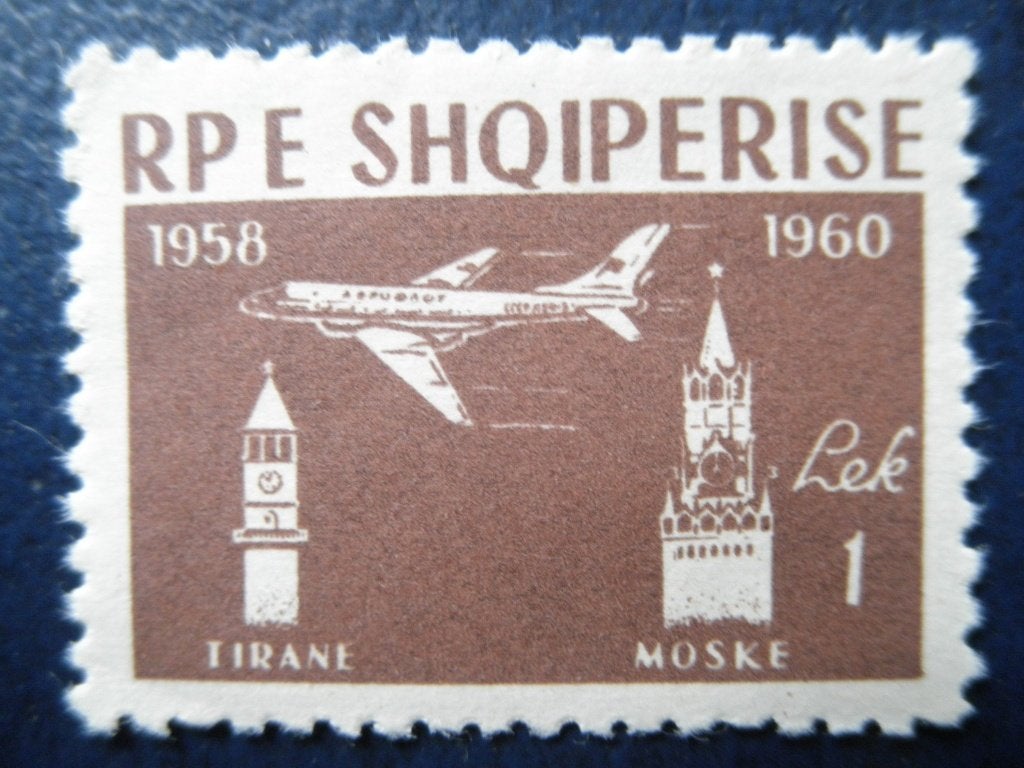Postzegels Albanië 1960 nr. 612 vliegtuigen - cw. € 1,00 pf., Ophalen of Verzenden, Overige landen, Postfris