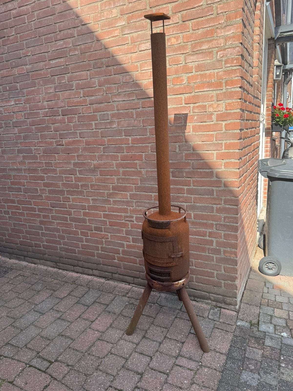 Open haard ,kachel,, Tuin en Terras, Tuinhaarden, Ophalen, Gebruikt