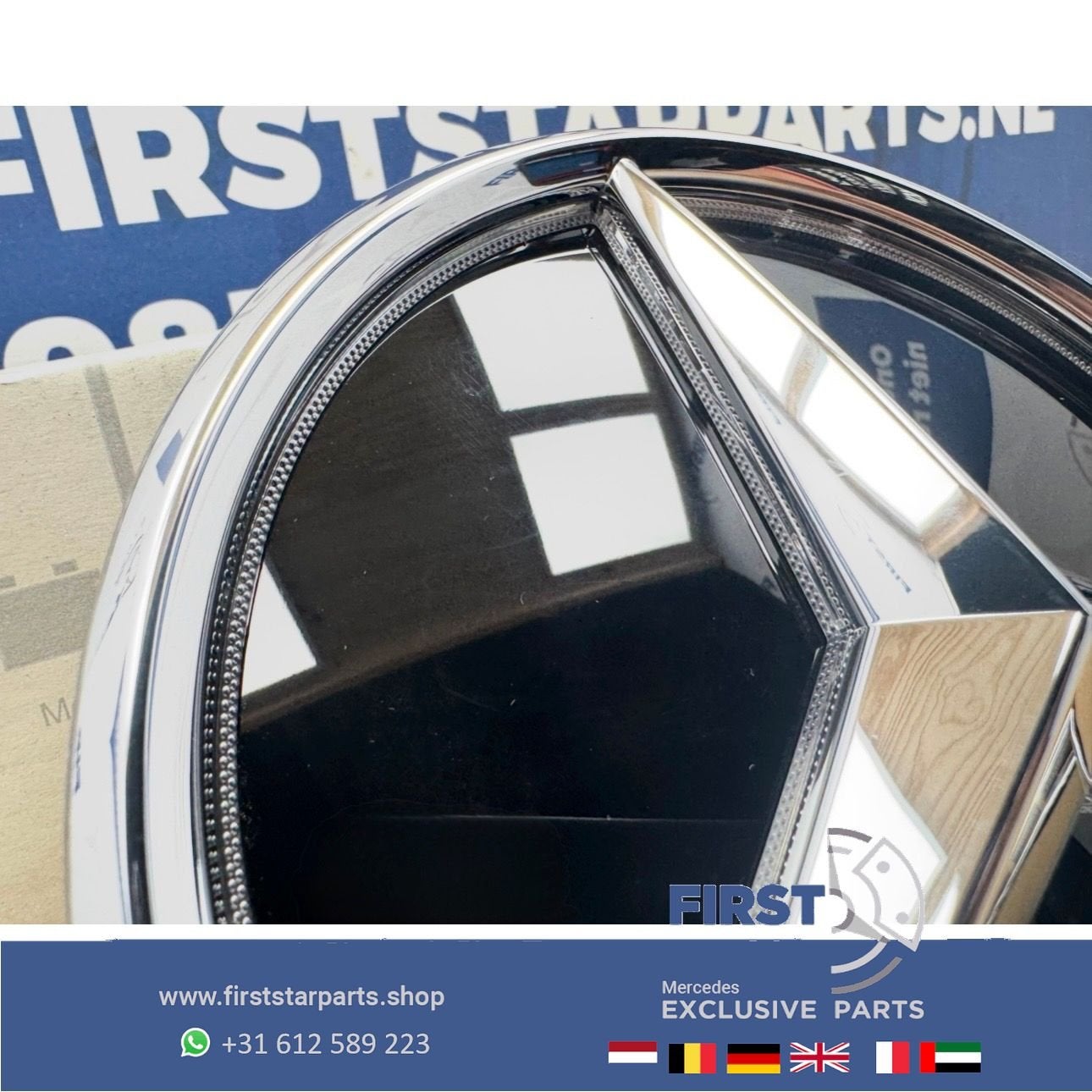 Mercedes STER LOGO VERLICHT GLANS CHROOM W176 W177 W205 W117, Gebruikt, -, Ophalen of Verzenden, -