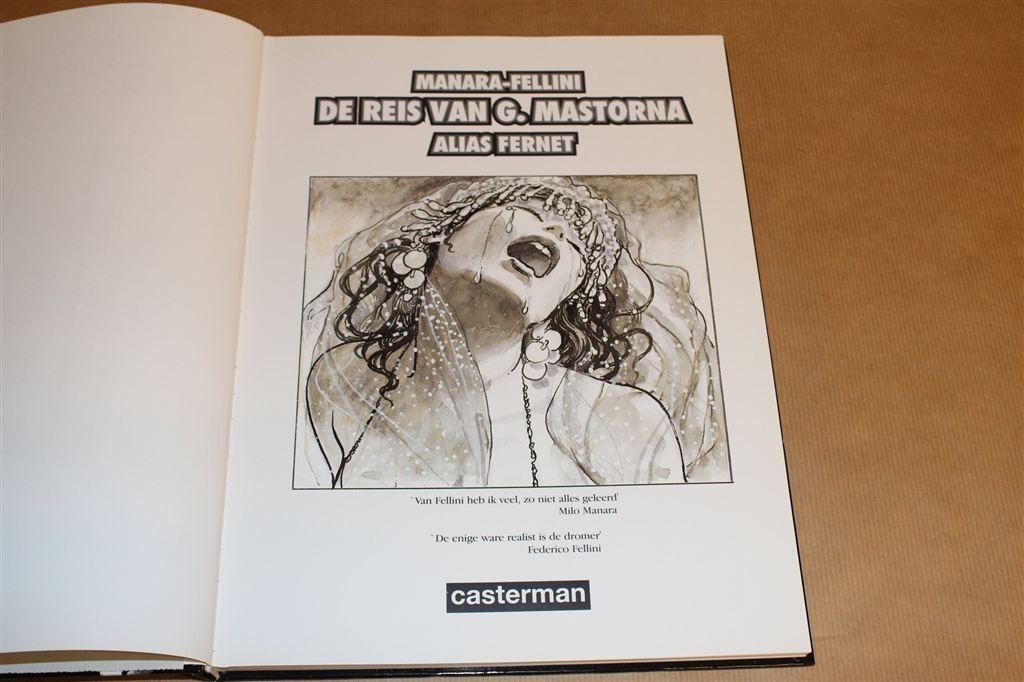De Reis van G. Mastorna — Fellini & Manara Beeldverhaal, Boeken, Stripboeken, Eén stripboek, Ophalen of Verzenden, Zo goed als nieuw