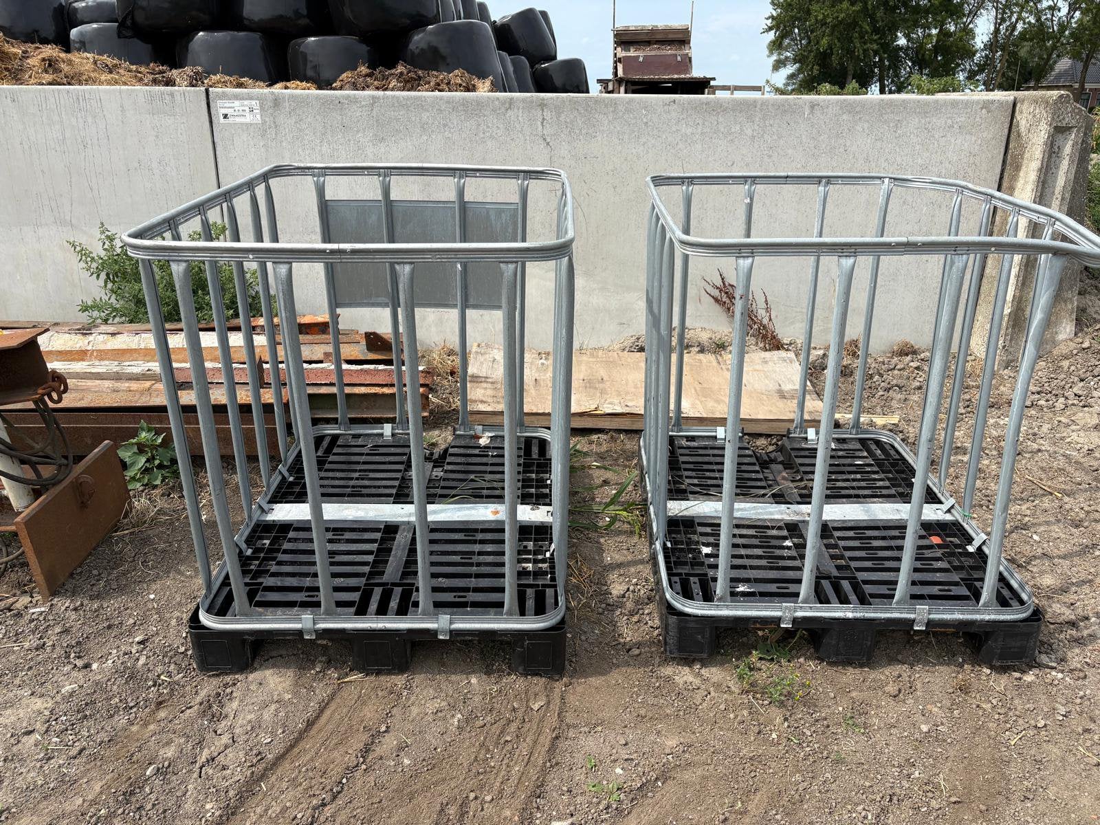 Ibc kratten - 2 stuks, Ophalen, 100 cm of meer, 60 cm of meer, Zo goed als nieuw