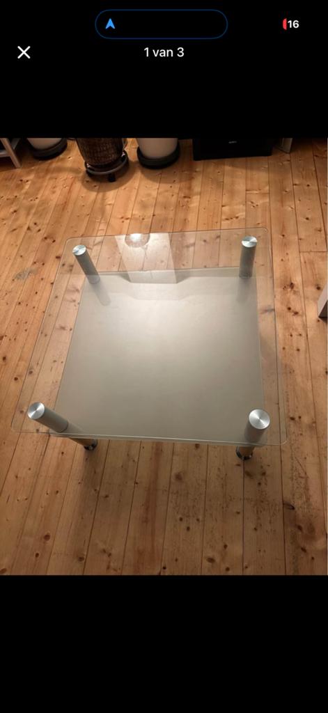 Salontafel koffietafel, Huis en Inrichting, Tafels | Salontafels, Ophalen, Gebruikt, Rechthoekig, 50 tot 100 cm