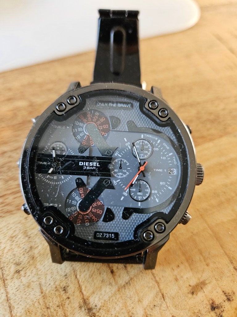 heren horloge, Staal, Staal, Polshorloge, Zo goed als nieuw