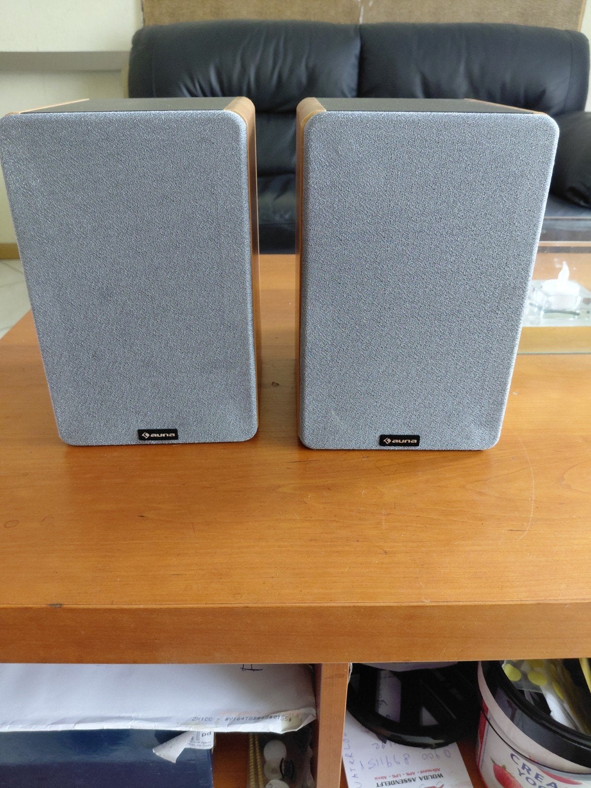 Auna Hifi Boekenplank Speakers - Houten Design, Ophalen of Verzenden