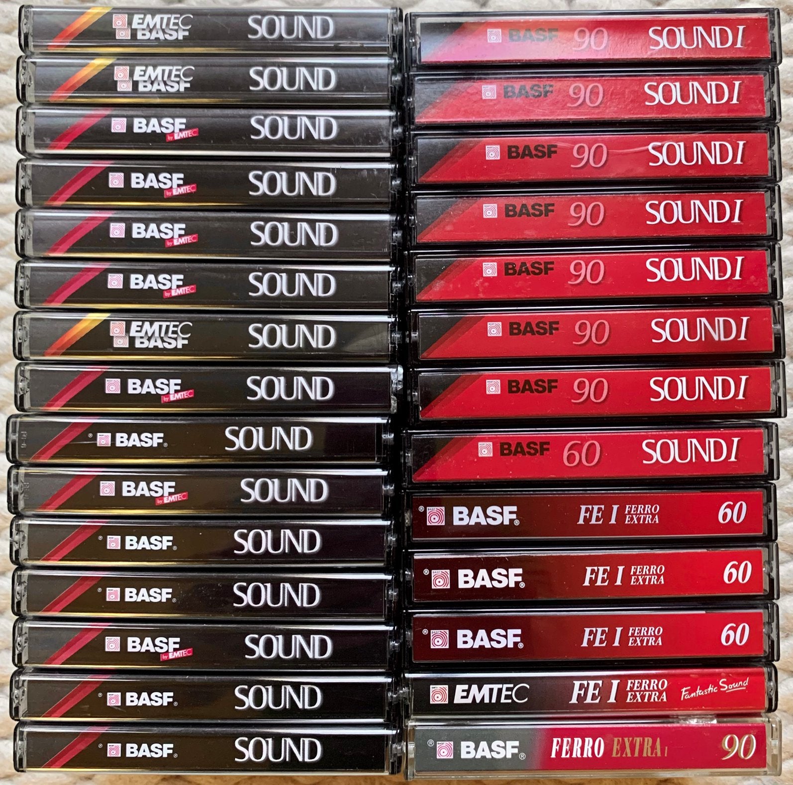 28x BASF Sound I 90 60 FEI C90 C60 cassettebandjes cassettes, Gebruikt, Carl-Bosch-Straße 38⁩ 67063 Ludwigshafen am Rhein Duitsland