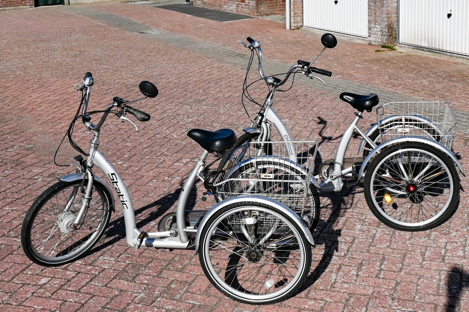 Popal Elekt. E-driewielfiets + Static E-bike 3-wielfiets, Ophalen, Gebruikt