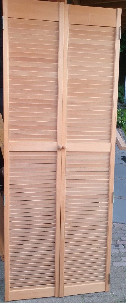 Louvre deur groot, Doe-het-zelf en Verbouw, Deuren en Horren, Ophalen, Gebruikt, Minder dan 80 cm, Overige typen