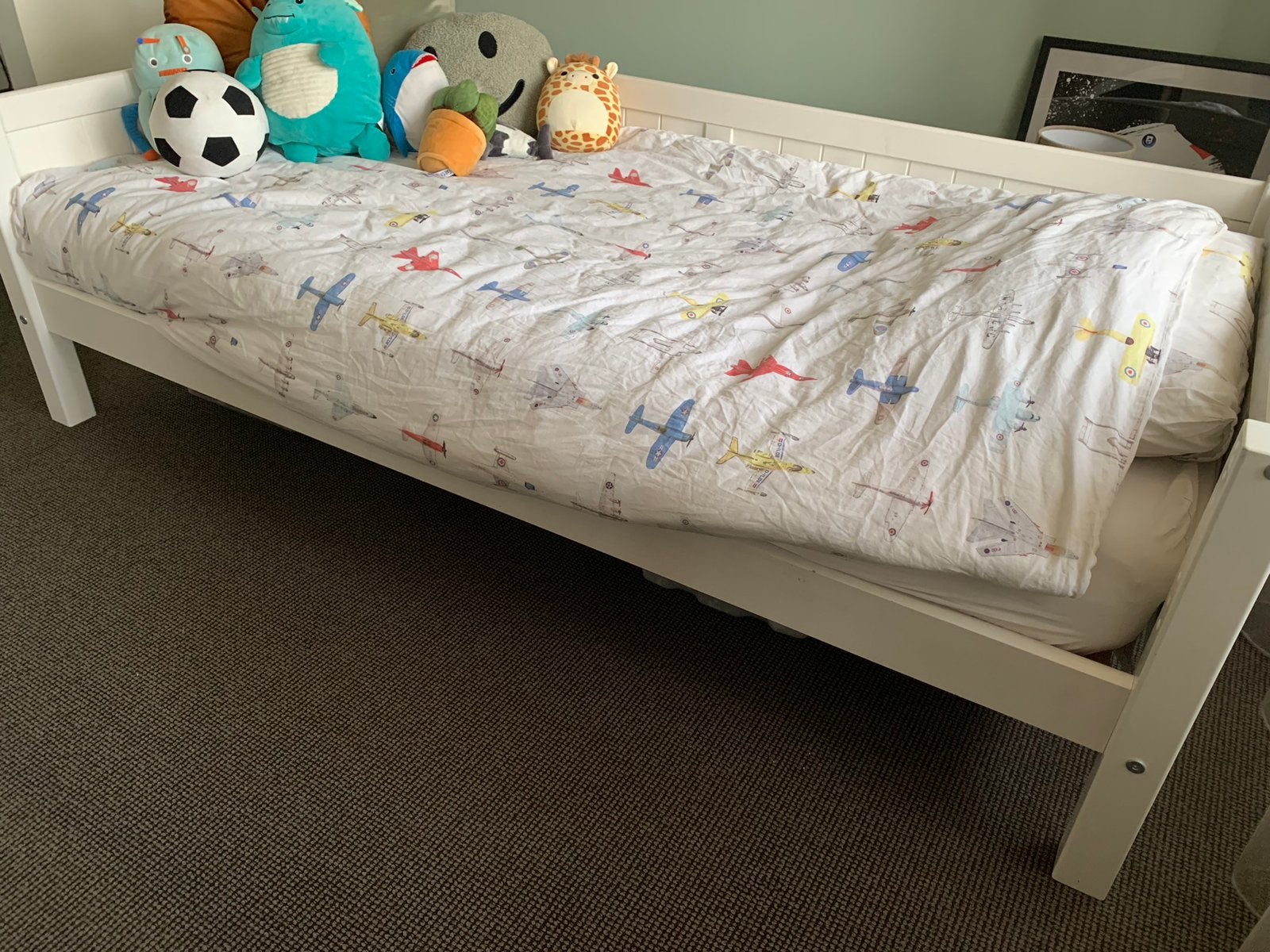 Mooi bed van BeterBed incl. matras, Ophalen, 85 tot 100 cm, Zo goed als nieuw, Matras