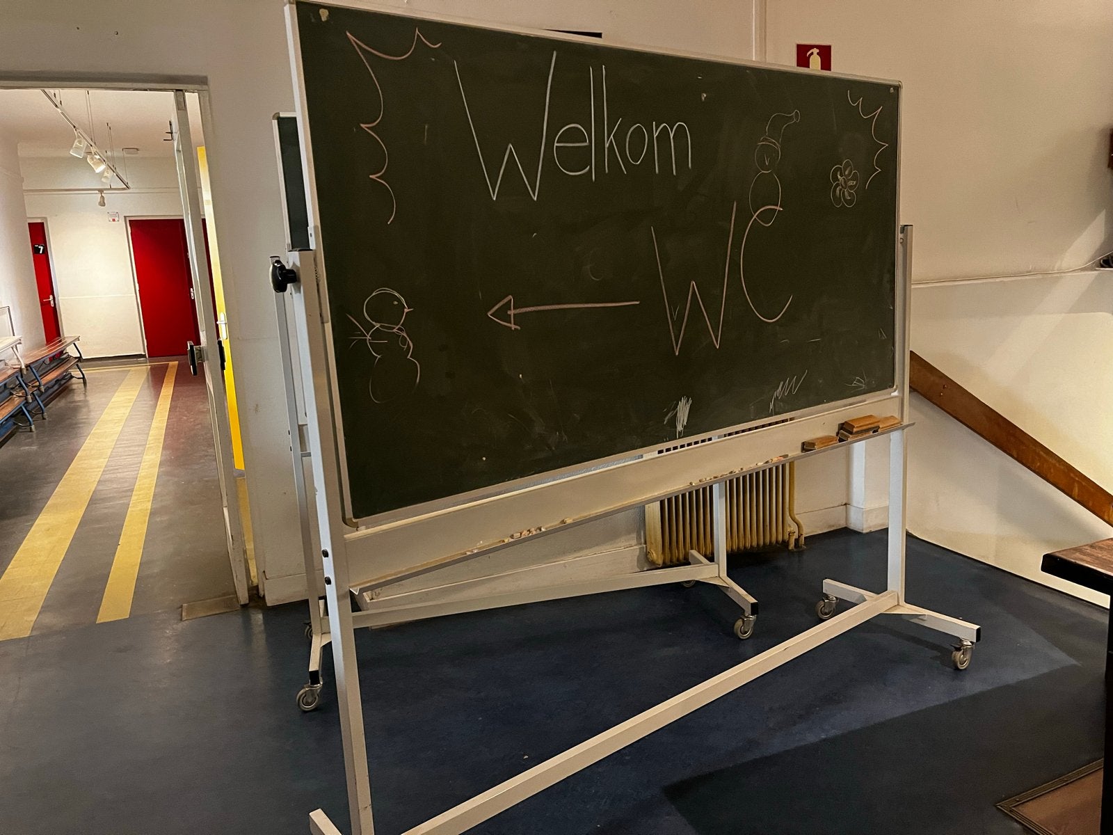 Schoolbord, Ophalen, Gebruikt, Whiteboard