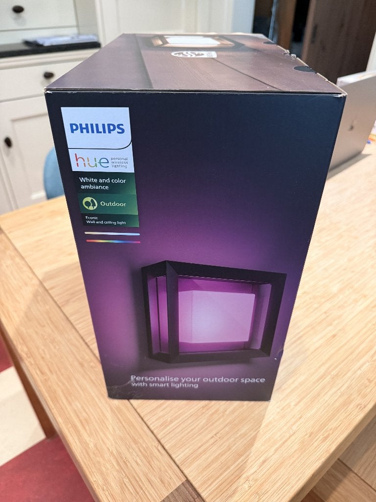 Philips Hue Econic Outdoor Wand- en Plafondlamp, Minder dan 50 watt, Wandlamp, Ophalen of Verzenden, Netvoeding