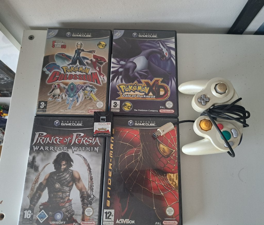 4 GameCube Games + Memory Card + Controller, Gebruikt, 1 speler, Ophalen of Verzenden, Role Playing Game (Rpg)
