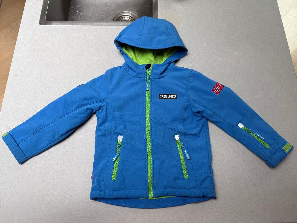 Trollkids softshell jas maat 110, Gebruikt, Jongen of Meisje, Trollkids, Ophalen of Verzenden