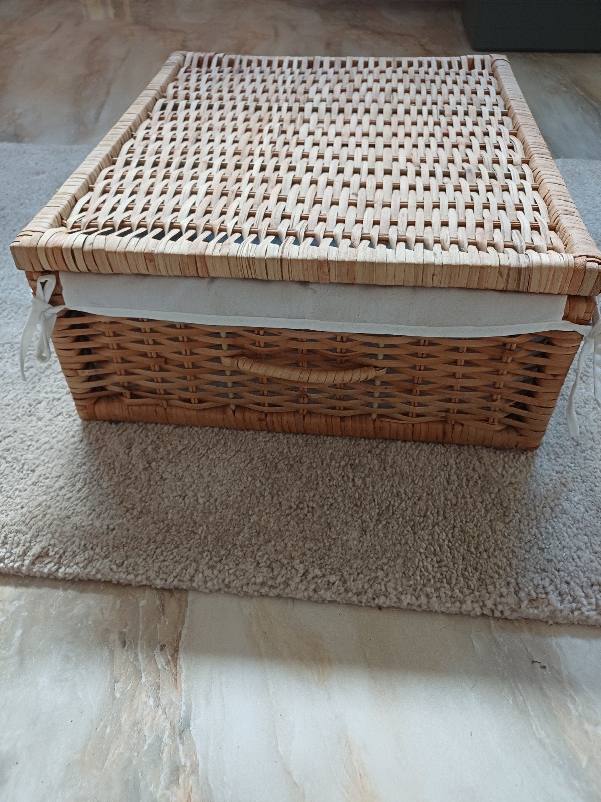 2x IKEA rieten opbergmand, Ophalen, Rechthoekig, Riet