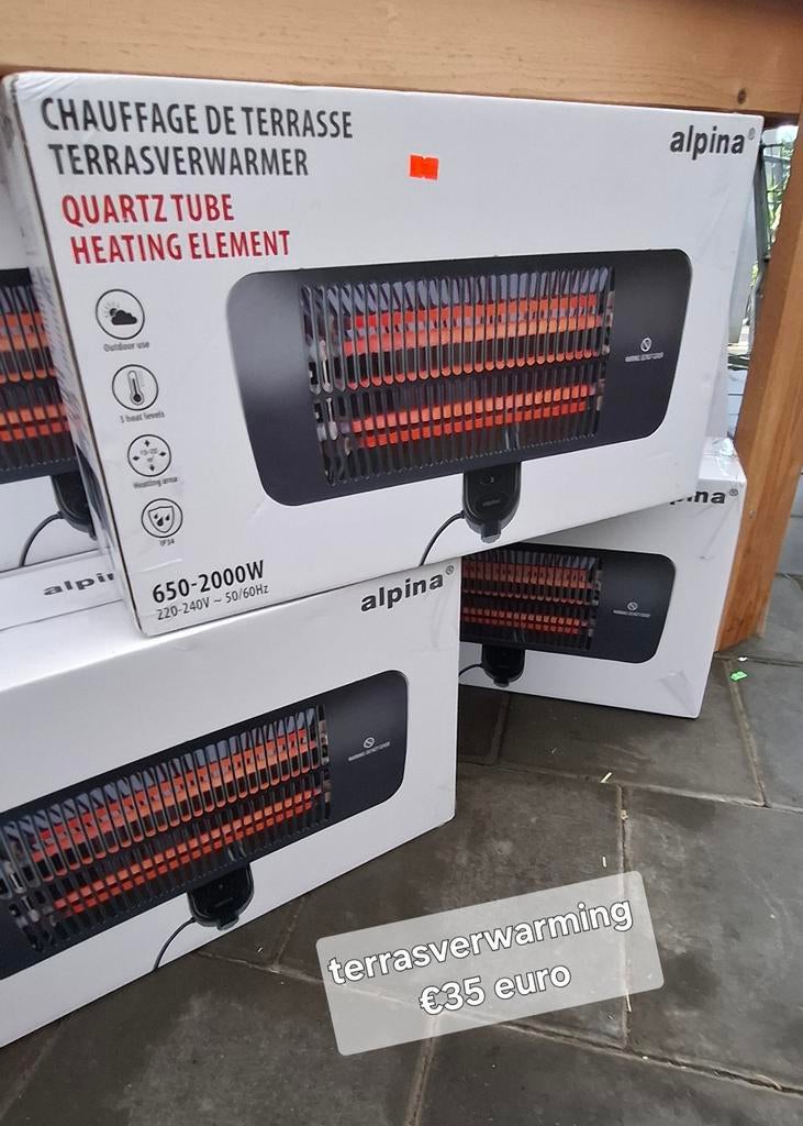 Terras verwarming  nieuw, Ophalen, Nieuw