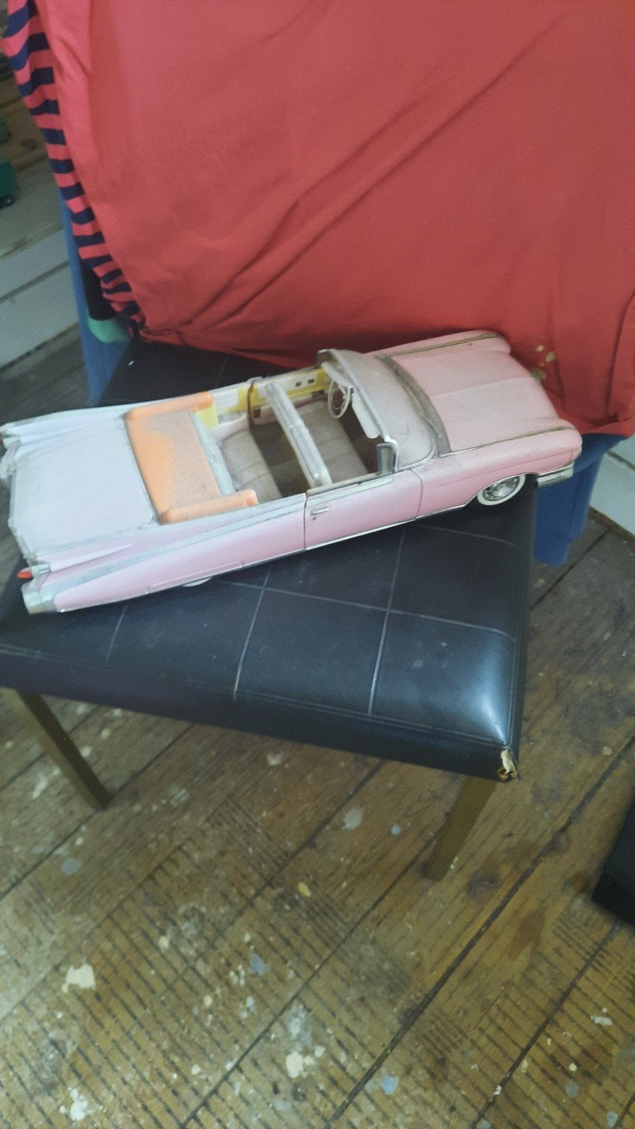 Vintage Roze Speelgoedauto - Cadillac Model, Ophalen of Verzenden