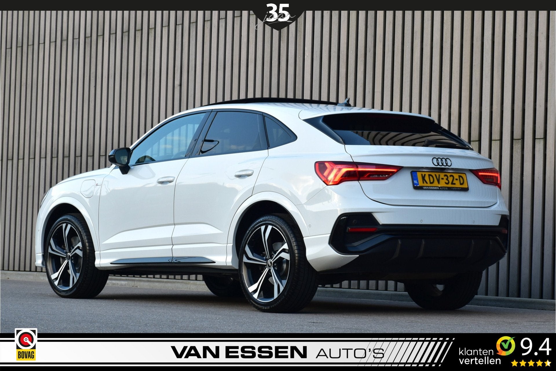 Audi Q3 Sportback 45 TFSI e S Edition Pano Trekhaak ACC Memo, Auto's, Gebruikt, Euro 6, Automatische klimaatregeling, Wit