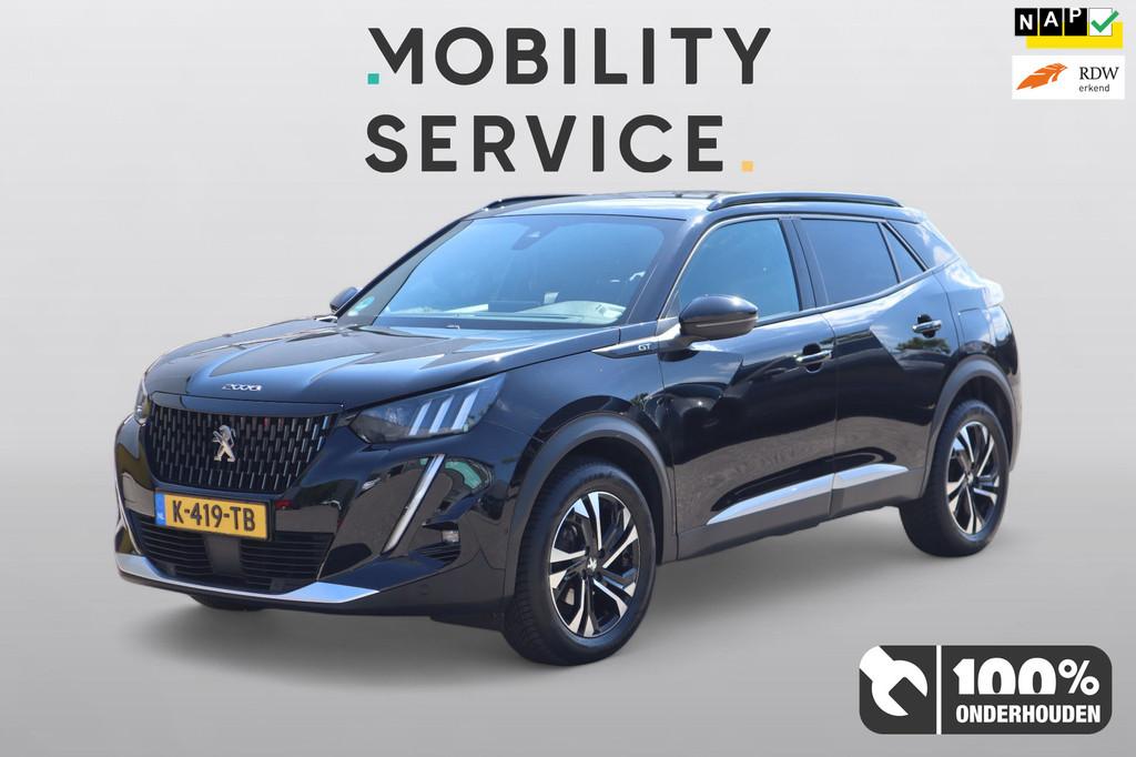 Peugeot 2008 1.2 PureTech GT CarPlay LED Clima Navi, Euro 6, 1199 cc, Zwart, 1180 kg