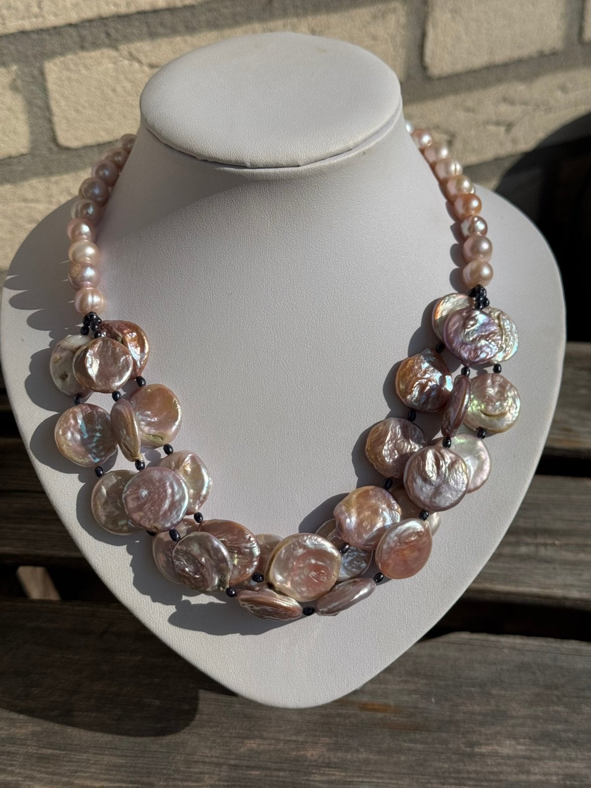 Roze munt Parel ketting, Ophalen of Verzenden, Nieuw