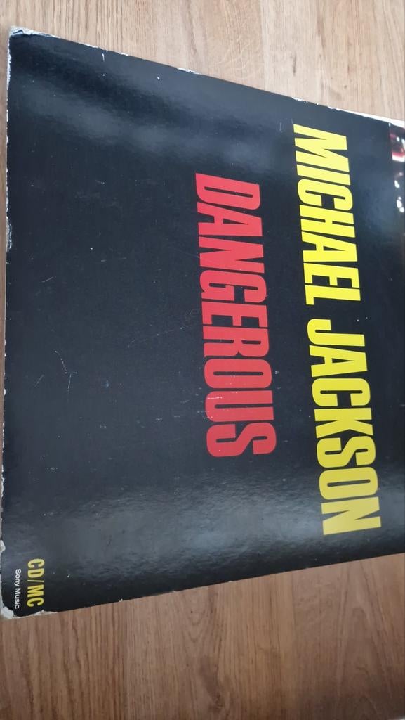 Michael Jackson Dangerous Promotie Bord (BAD/Dangerous), Verzamelen, Muziek, Artiesten en Beroemdheden, Ophalen of Verzenden, Gebruikt