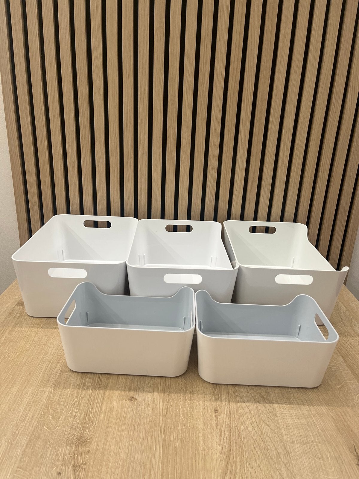 5x IKEA VARIERA Storage Boxes – 3 Large + 2 Small, Ophalen, Zo goed als nieuw, 5 – 50, Minder dan 50 cm