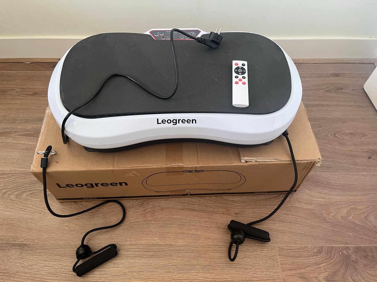 Leogreen Trilplaat - Fitness Vibratieplaat met Afstandsbedie, Sport en Fitness, Fitnessapparatuur, Ophalen, Kunststof, Trilplaat