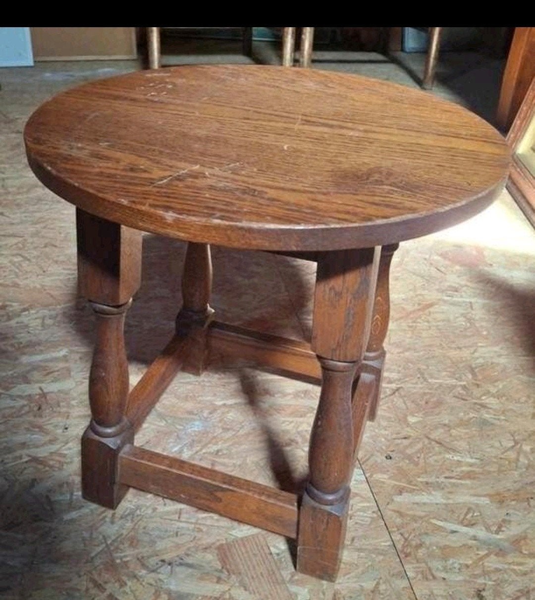mooi eiken bijzettafel, Antiek en Kunst, Ophalen of Verzenden