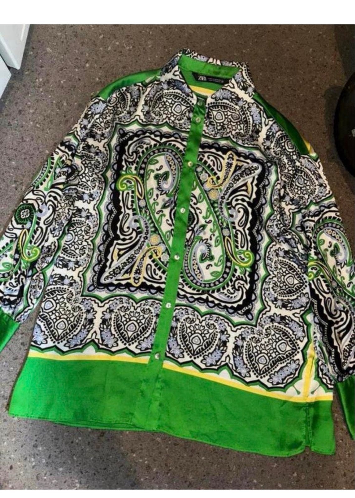 Zara blouse met print, maat XS, Ophalen of Verzenden, Zo goed als nieuw, Maat 34 (XS) of kleiner, Meerkleurig