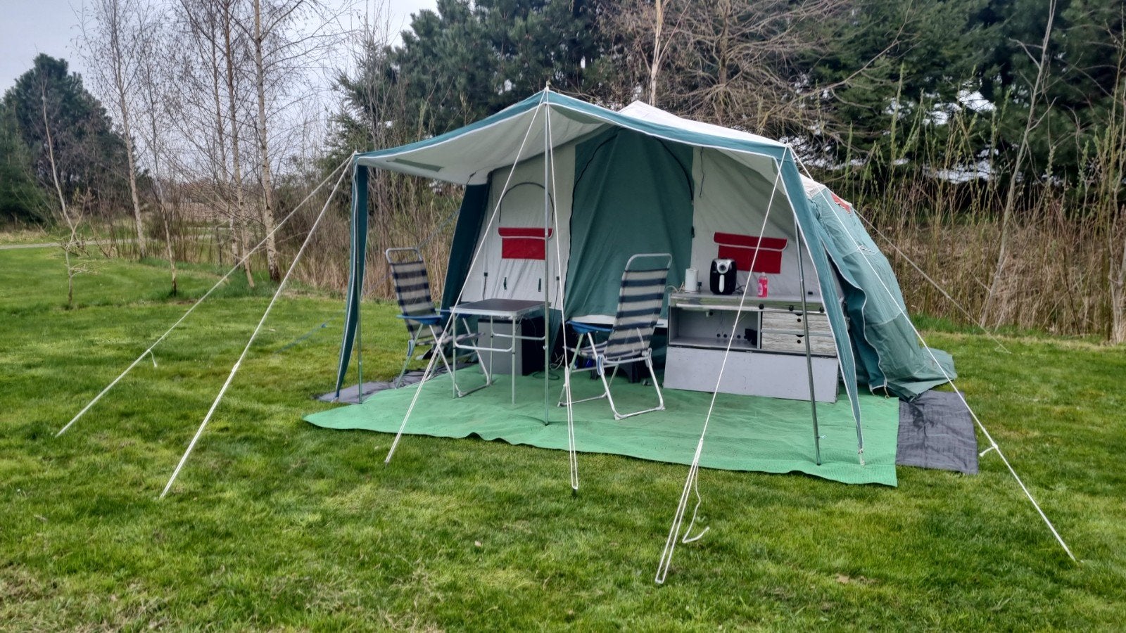 Mooie 4 persoonsvouwagem, Caravans en Kamperen, Ophalen, Tot en met 4