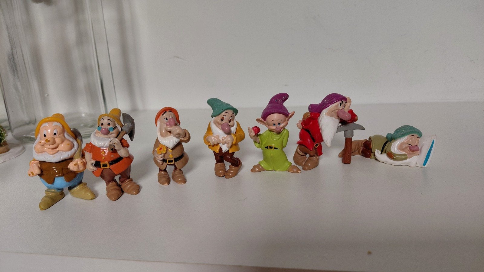 7 dwergen Disney poppetjes, Ophalen of Verzenden, Zo goed als nieuw