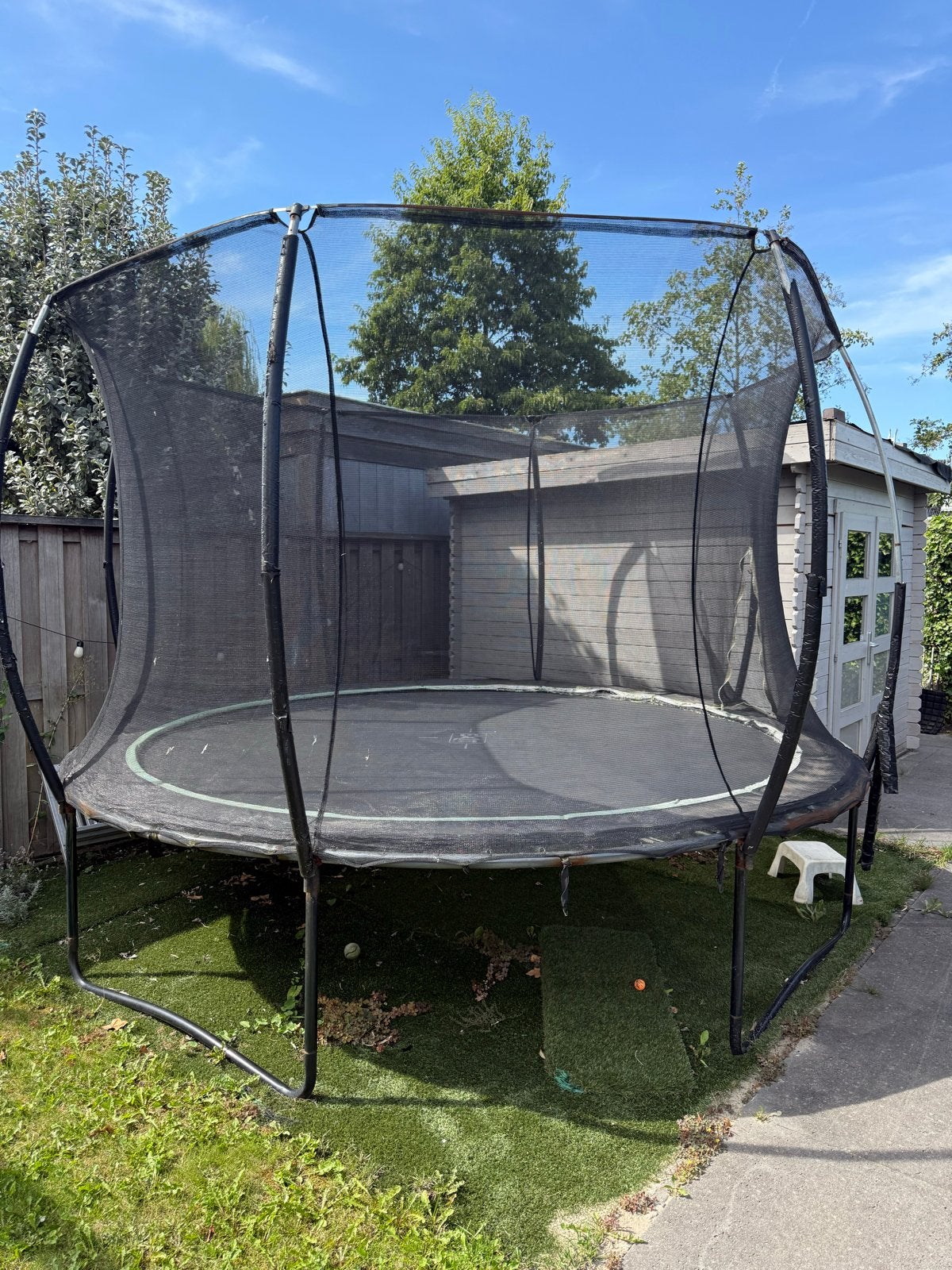 EXIT Silhouette trampoline ø366cm - Gebruikt, nieuwe rand no, Ophalen, Gebruikt