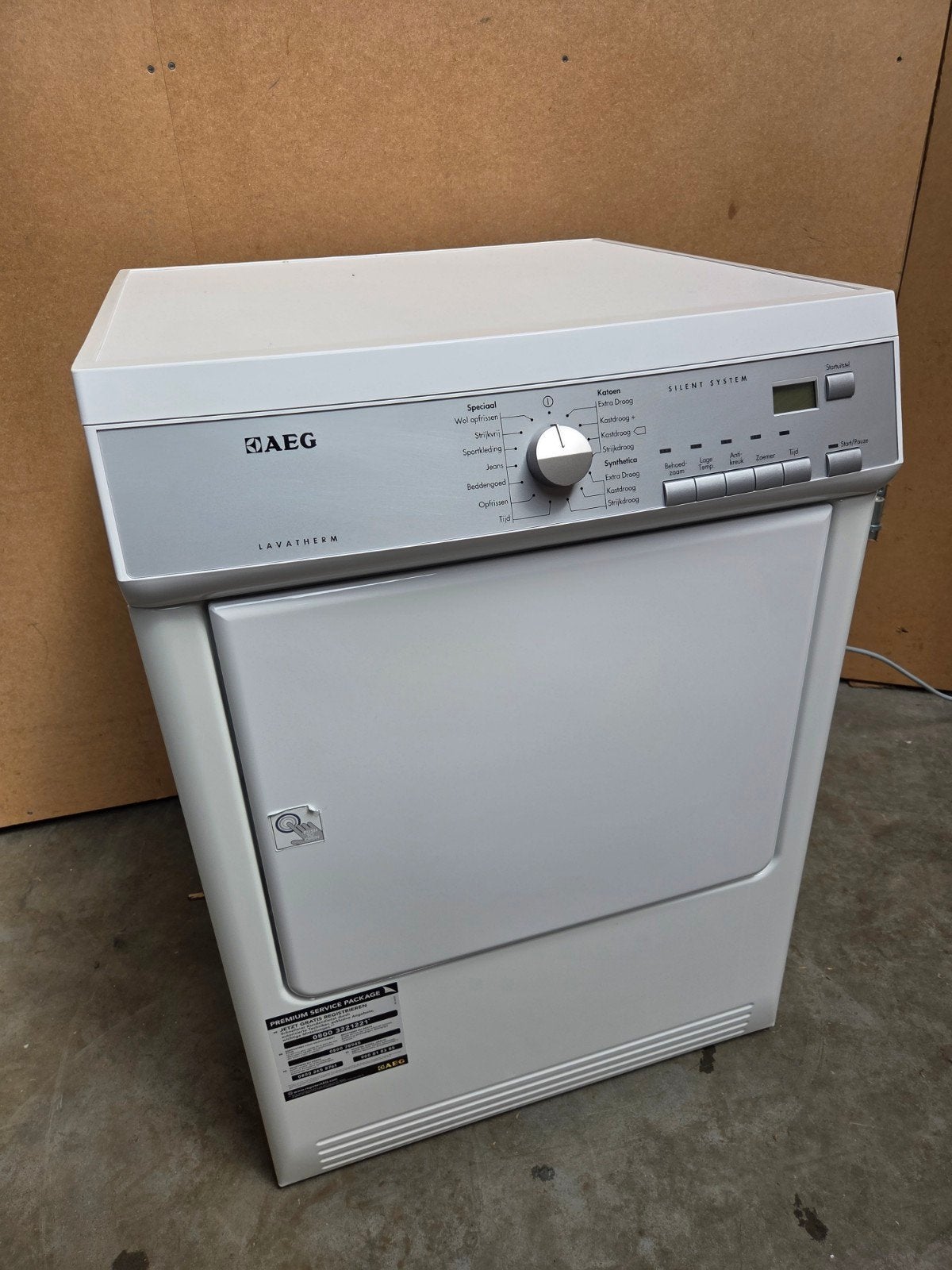 AEG wasdroger/ luchtdroger T75/ 7 kg., Witgoed en Apparatuur, Wasdrogers, Gebruikt, Condens, 6 tot 8 kg, 85 tot 90 cm, Ophalen