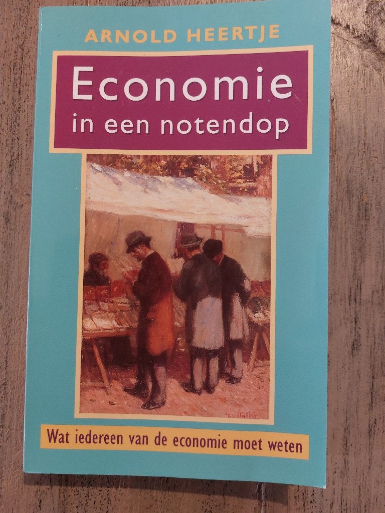 Economie in een notendop Arnold Heertje ISBN9053339418, Boeken, Arnold Heertje, Ophalen of Verzenden, Zo goed als nieuw, Economie en Marketing