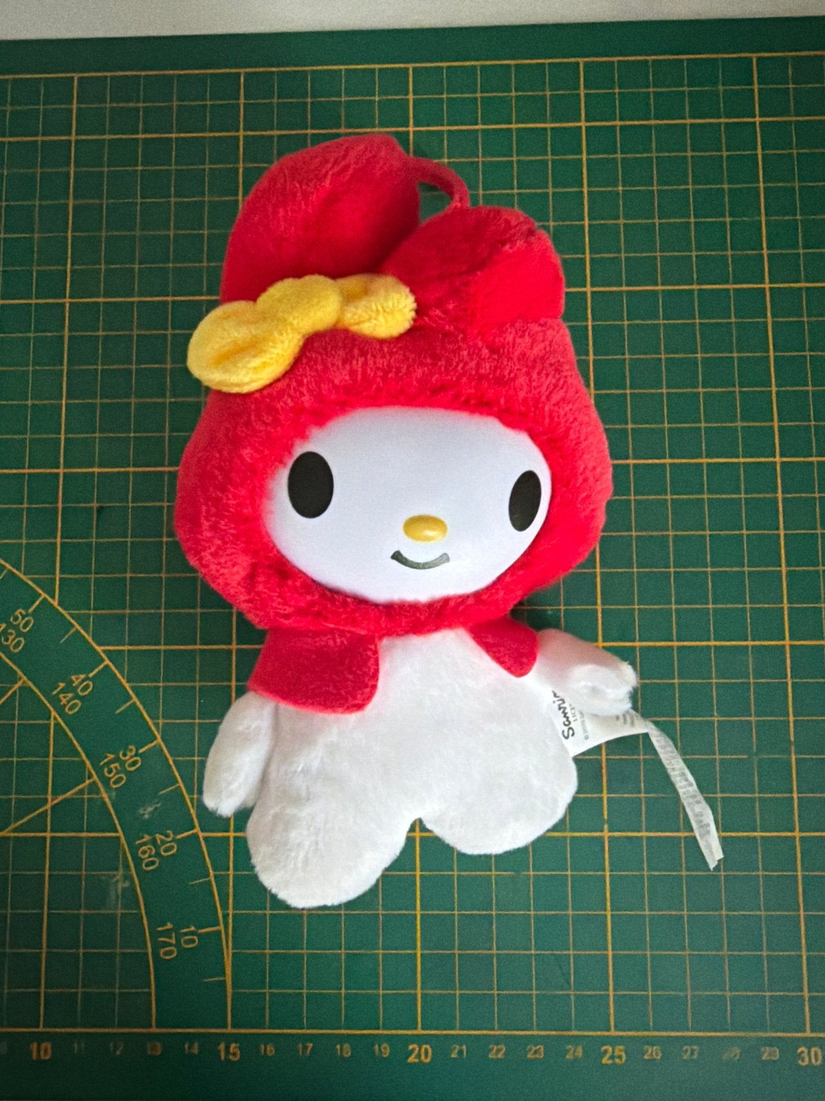 My Melody Knuffel Sanrio Rood Wit Geel, Overige merken, Overige karakters, Overige typen, Ophalen of Verzenden